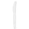 Dixie Heavywt Plastic Knives, 7-1/2" L, 100/BX, White PK DXEKH207 - alternate 1